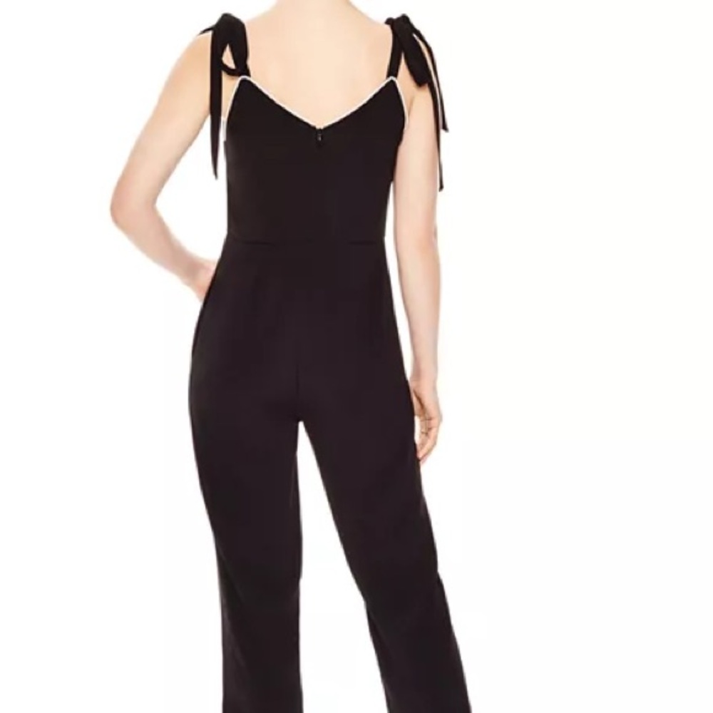SANDRO ELLANDE JUMPSUIT WITH BEADED V NECK - Picture 6 of 13